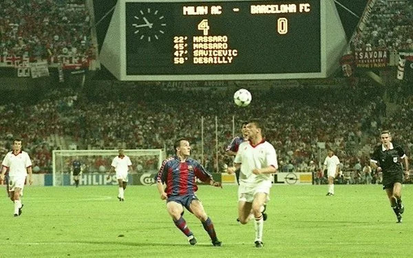 AC Milan a jeho velký triumf Jak v roce 1994 zničili Barcelonu ve finále LM